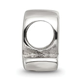 Sterling Silver 925 Letter Q Bead with Polished Finish for Charm Bracelets